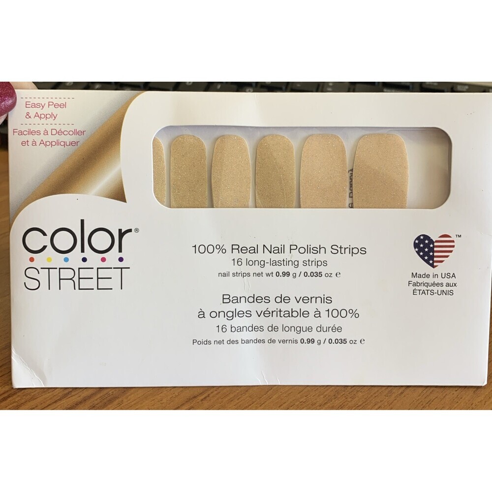 Color Street 100% Nail Polish Strips "POP THE BUBBLY ” FMG223